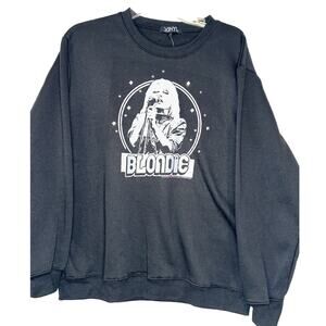 Vinyl Icons Blondie Sweatshirt with Fringe Black Size M NWT